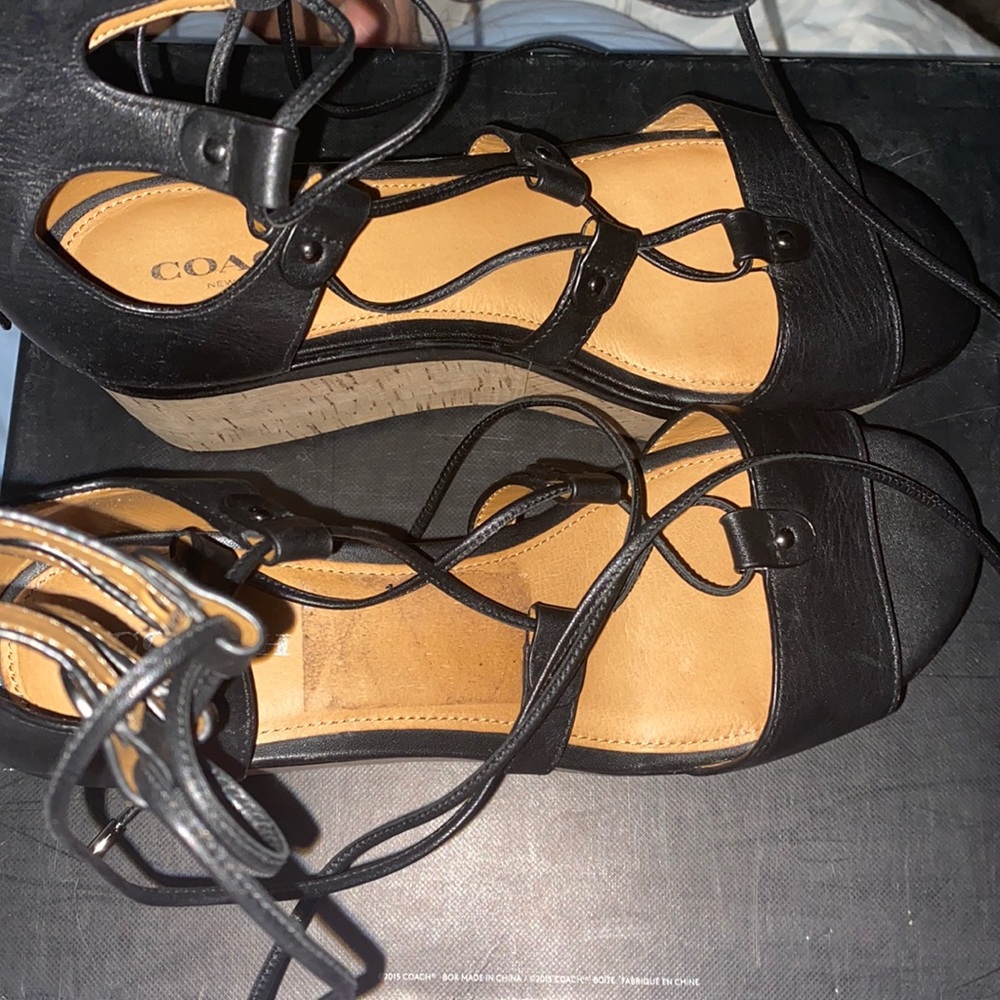 Coach wedge sandals